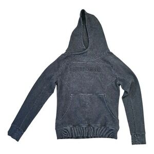 Buff Bunny Beyond Fleeced Big Front‎ Logo Cozy Cotton Warm Hoodie sz M